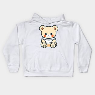 Kawaii Happy Bear Kids Hoodie